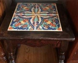 1950s tile top table