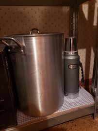 Turkey fryer and thermos 