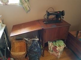 antique Singer sewing machine