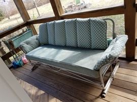 outdoor glider sofa
