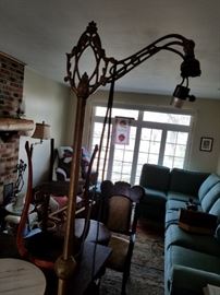 vintage iron lamp