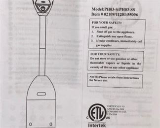 Fire Sense Deluxe Patio Heater