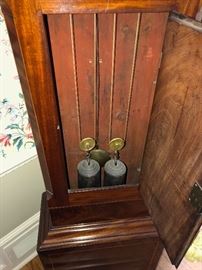English Bristol Grandfather Clock 1800s