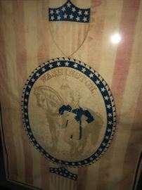 1876 US Centennial Washington Tapestry All Original