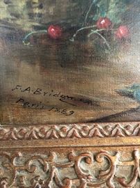 Frederick Arthur Bridgman 1889 French Original Painting Large