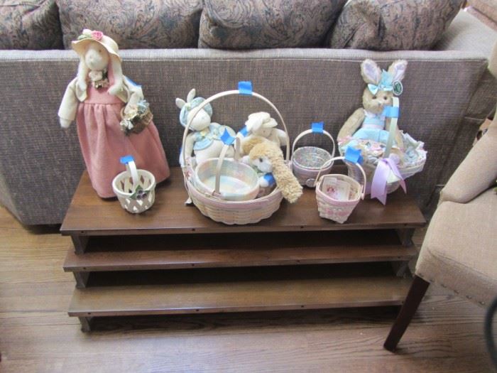 EASTER DECORATIONS AND LONGABERGER BASKETS