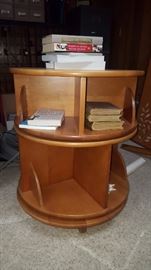 Rolling rotating book shelves (2 of these)