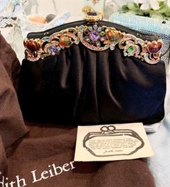 Judith Leiber evening bag in box