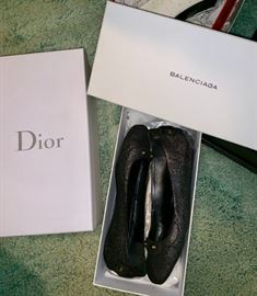 Balenciaga and Dior shoes