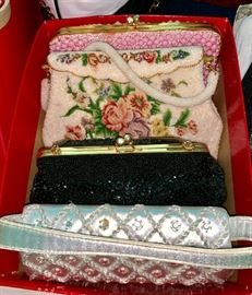 Vintage beaded and micro bead purses