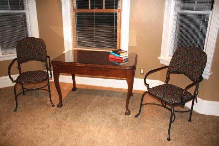 Console Table and Pair of Chairs