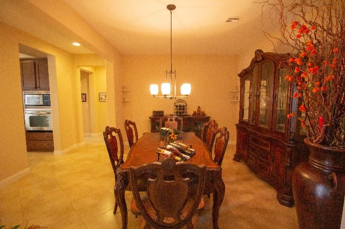 dining room set with buffet and china cabinet - sold as set only