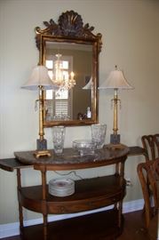 Buffet in dining room