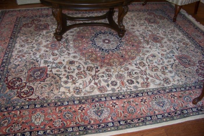 Area rug in upstairs den