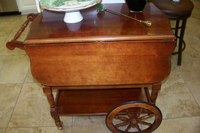 Mahogany tea cart - very nice