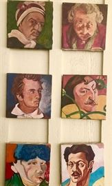 Hugo Niehaus original 9 by 9 acrylic on canvas signed originals