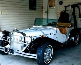 1929 Mercedes Benz Gazelle on a 1969 Volkswagen frame. It has been sitting up for 2 years and needs a carb rebuild. Easy fix. It will turn over to show there is a strong engine when gas is dripped directly into carb.