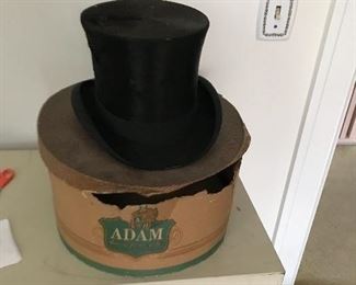 Vintage Adam top hat with original box