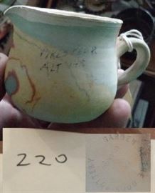 Pikes Peak souvenir pitcher from Garden of the Gods pottery