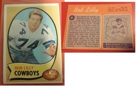TOPPS Bob Lilly football card 1970 Dallas Cowboys