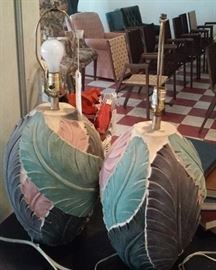 pair of large living room lamps.  they light up.  add your own shades. 