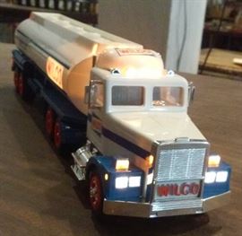Wilco battery operated toy tanker truck.  comes with original box