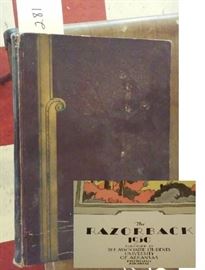 cool old Arkansas Razorback 1930 yearbook.  wow look at the ART DECO