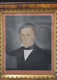 Antique Portrait (Approx. 16.25" L x 18.5" H including frame)