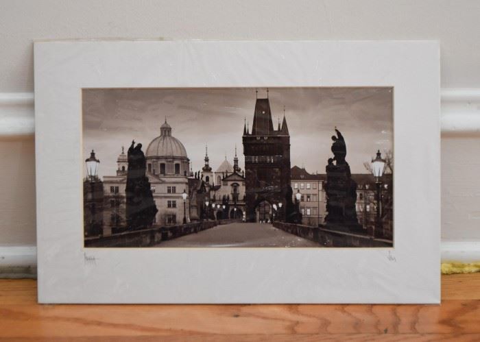 Prague Art Photography, wrapped in cellophane (Approx. 14.25" L x 9.25" H including mat)