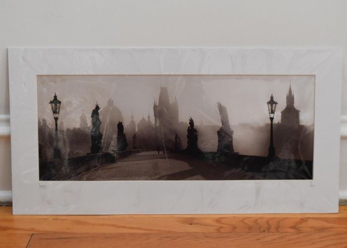 Prague Art Photography, wrapped in cellophane (Approx. 24" L x 12" H including mat)