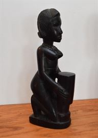 African Wood Carving / Statue / Sculpture (Approx. 9" H)