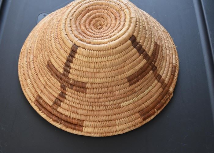 Hand Woven Coil Basket (Approx. 9.75" Diameter at top)