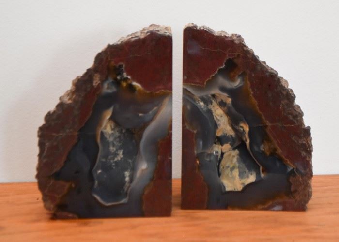 Geode Bookends (Approx. 7" H)