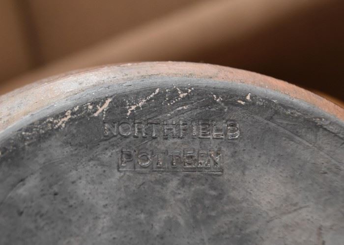 Northfield Pottery Vase (Approx. 8" Dia x 6.75" H)