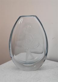 Art Glass Vase (Ballerina)