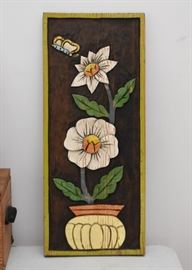 Vintage Wood Wall Art / Wall Hanging