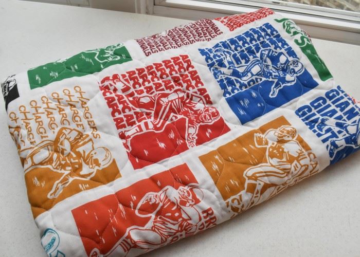 Vintage (1970's) Football Comforter
