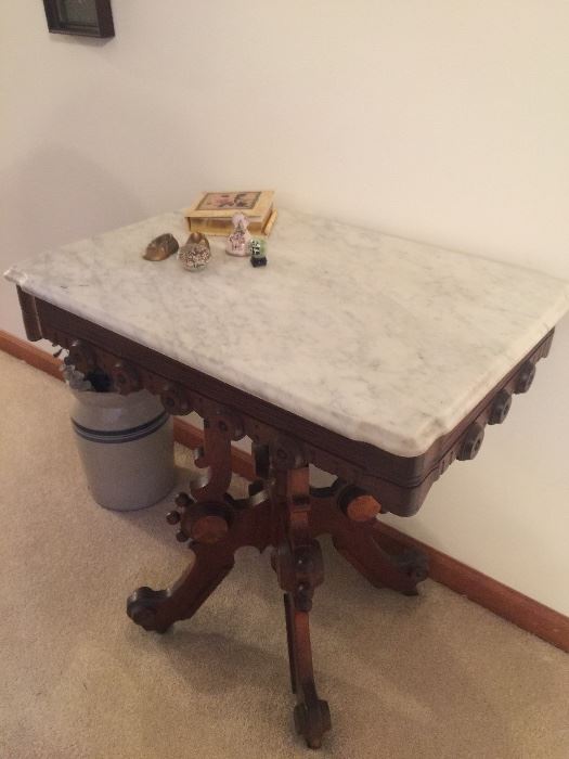 Italian Marble antique side table 