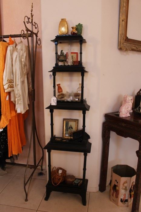 Pair of Vintage Pagoda Shelves from Swanky Manhattan Apartment.