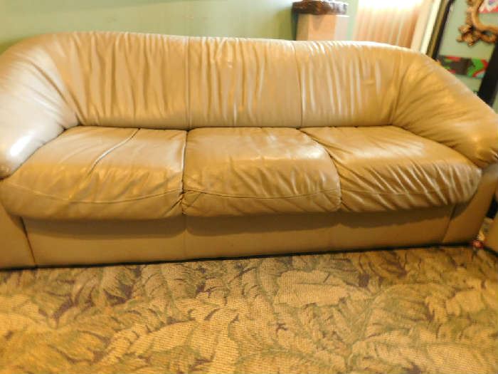 leather sofa