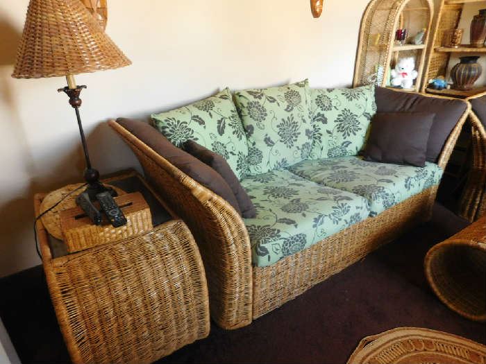 Wicker conversational set