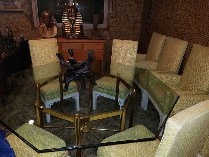 Octagonal dining room set