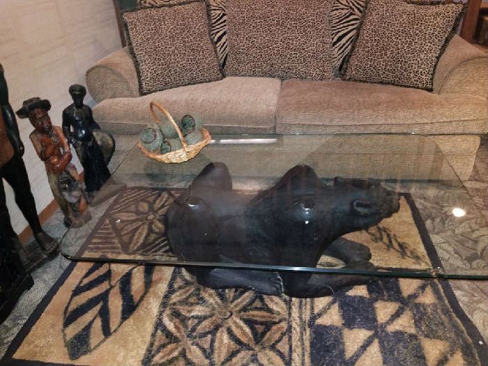 Black panther coffee table