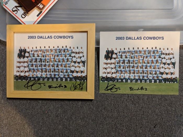 autographed photos Dallas Cowboys