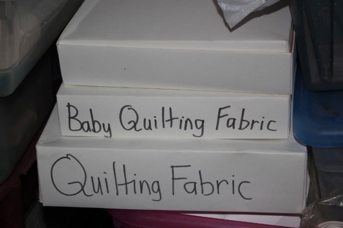 Assortment of Quilting Fabric including Baby Quilting Fabric