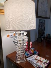 Lucite Lamp