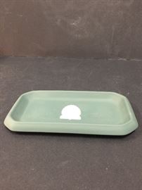 Sage Green Jasperware soap dish