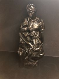 Bronze metal sculpture