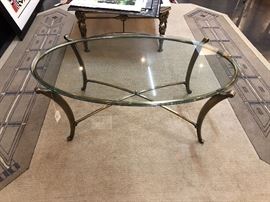 Brass and Glass Coffee Table
