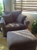 Armchair and ottoman
